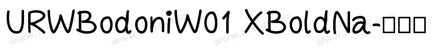 URWBodoniW01 XBoldNa字体转换